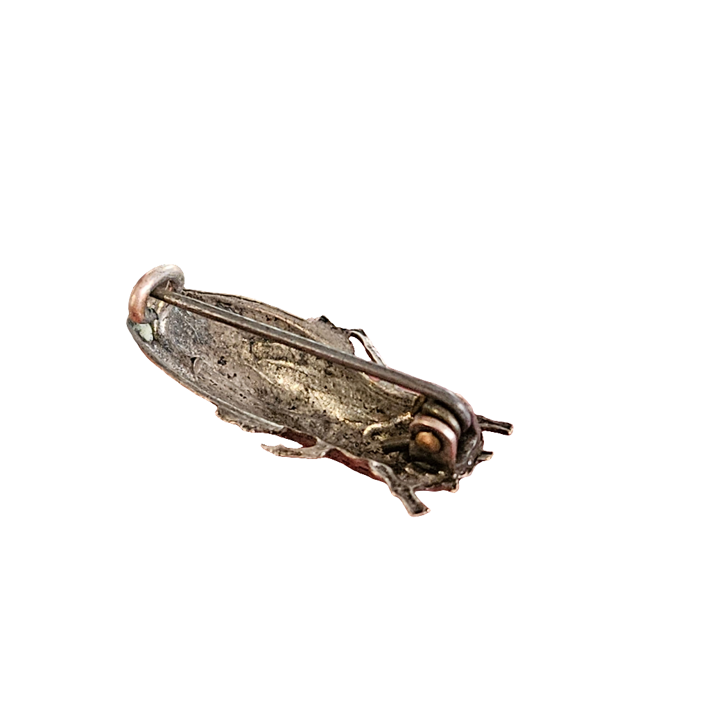Stunning Antique Cicada Brooch Insect Jewellery Pin Vintage Jewelry