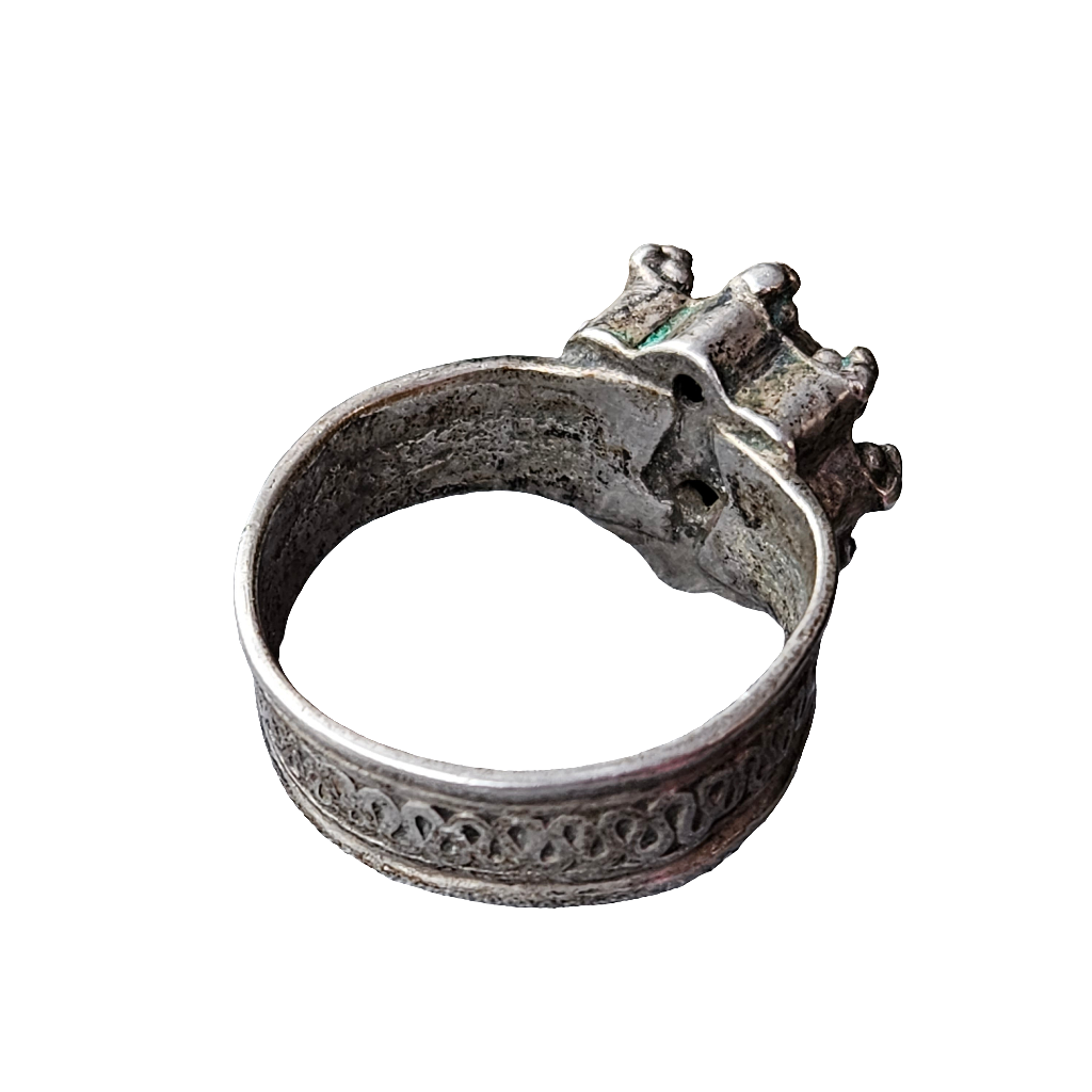 Genuine Ancient Ring Silver Medieval Artifact Authentic Antique Rare Jewellery