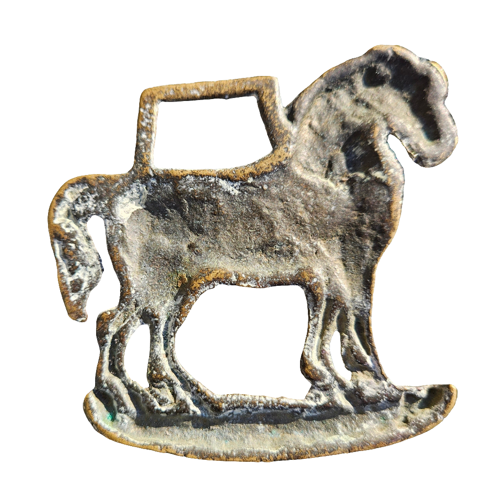 Horse Shaped Antique Old Horse Brass Hanging Vintage Decoration