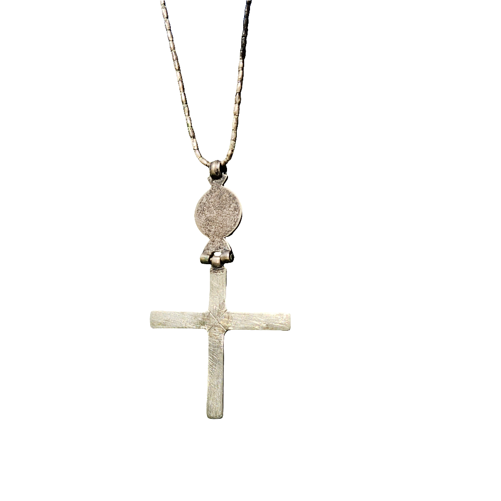 Authentic Coptic Cross Silver Necklace Ethnic Ethiopian Jewellery Jewelry