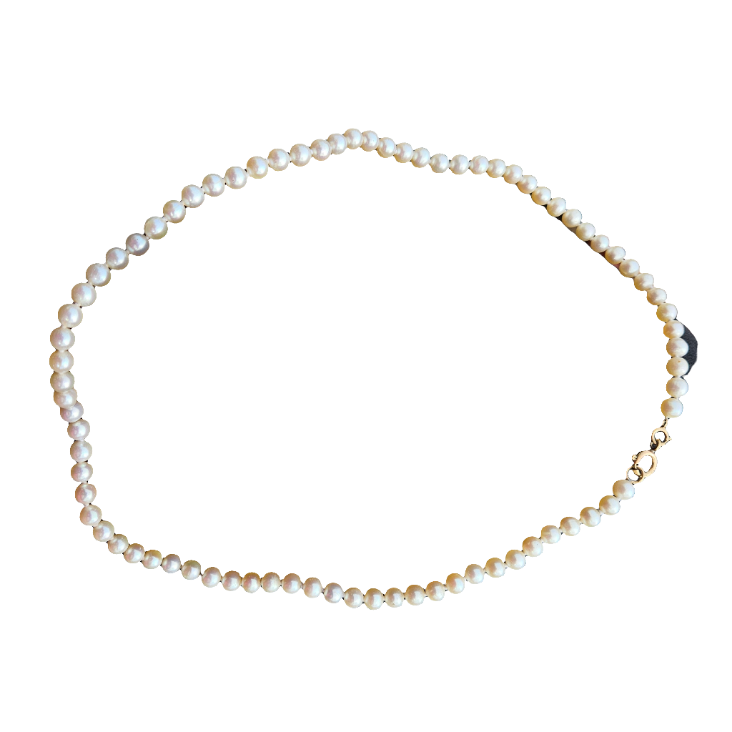 Stunning Vintage Pearl Necklace 14k GF Pretty Jewellery Jewelry 1960s