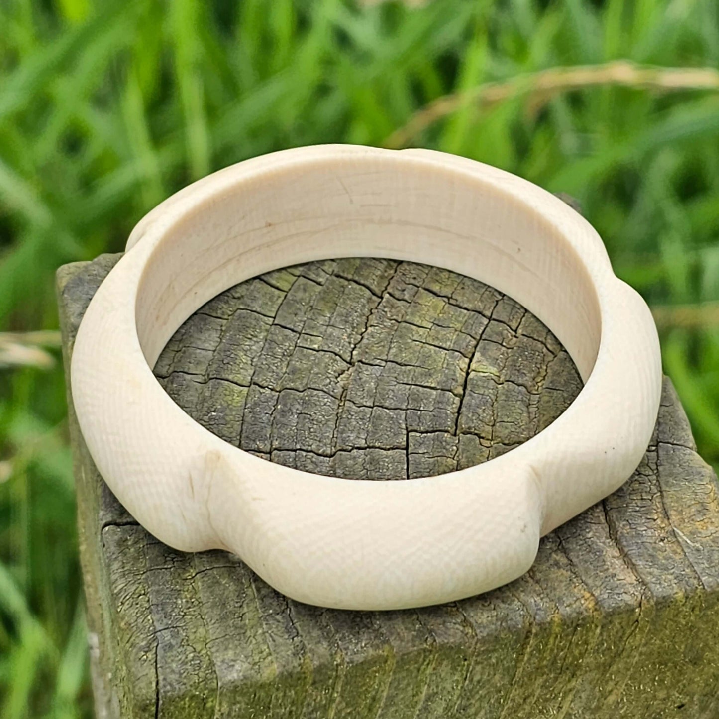 Bone Bangle Carved Small Chinese Bracelet Antique Jewellery