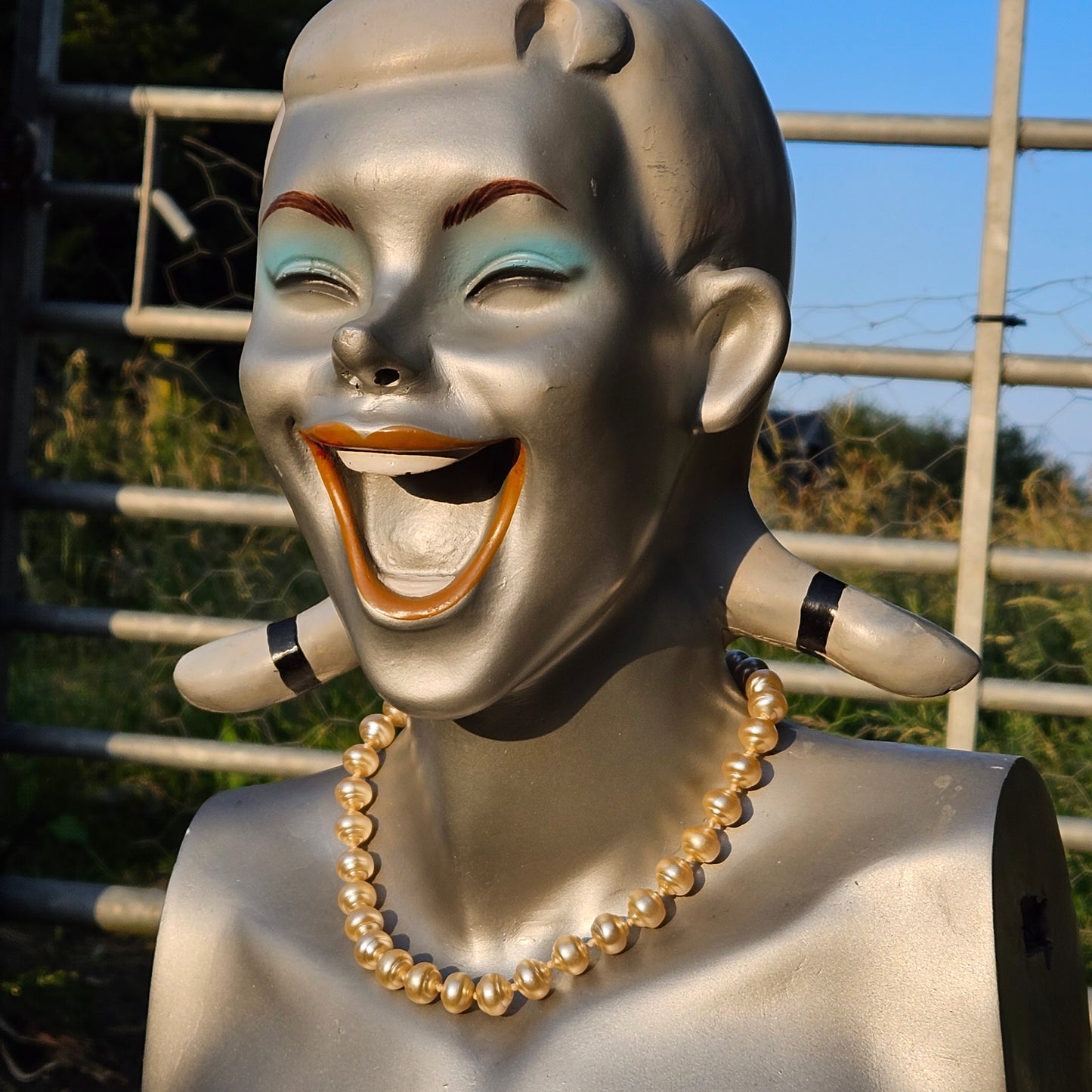 Superb Vintage Baroque Pearl Necklace Bridal Gift Choker