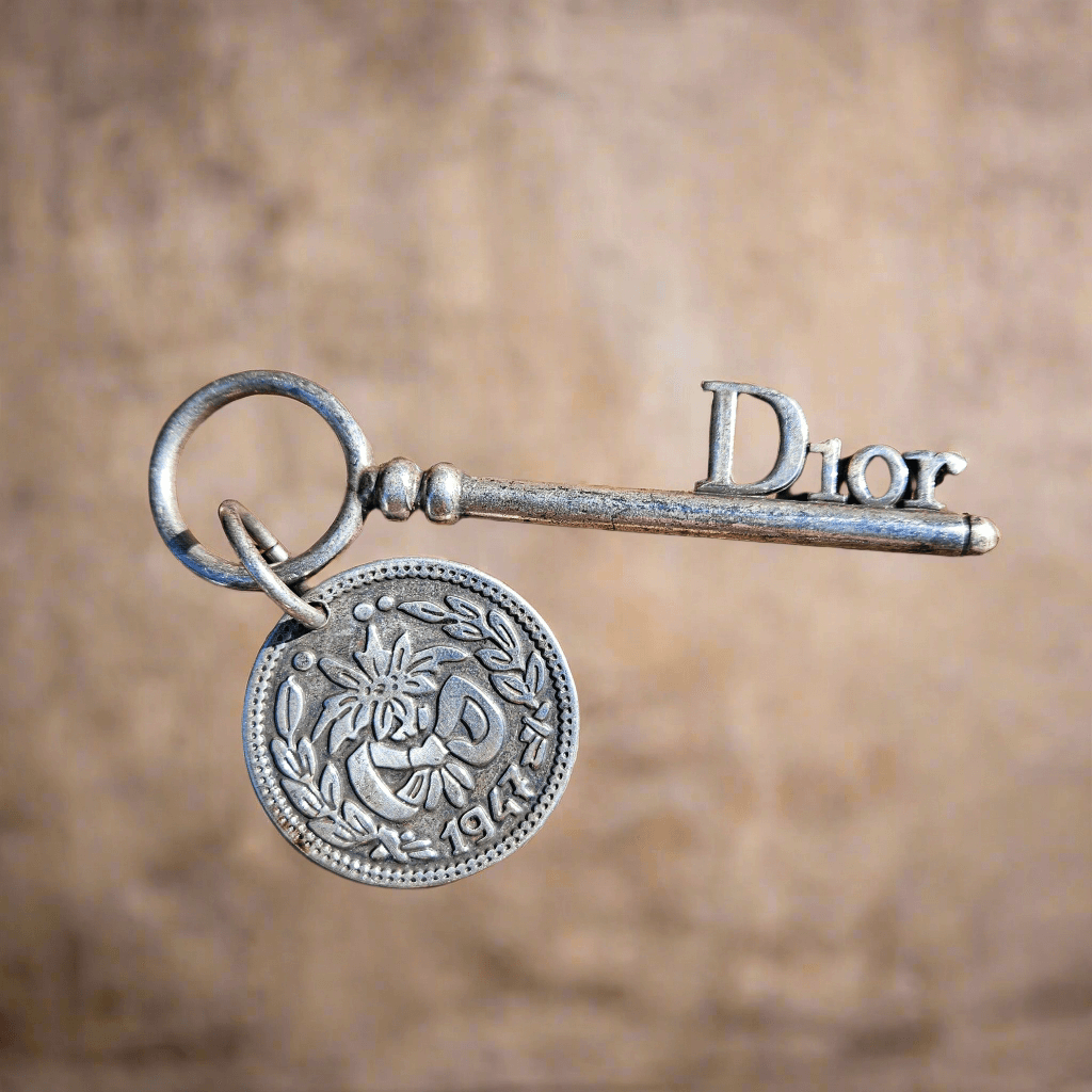 Christian Dior Bag Charm Gaucho 1947 CD Key COIN Keychain
