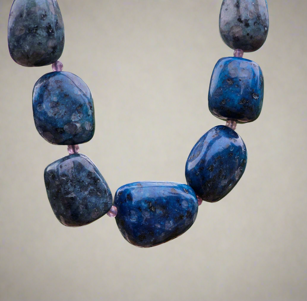 Apatite Bead Necklace Gemstone Handmade Beads