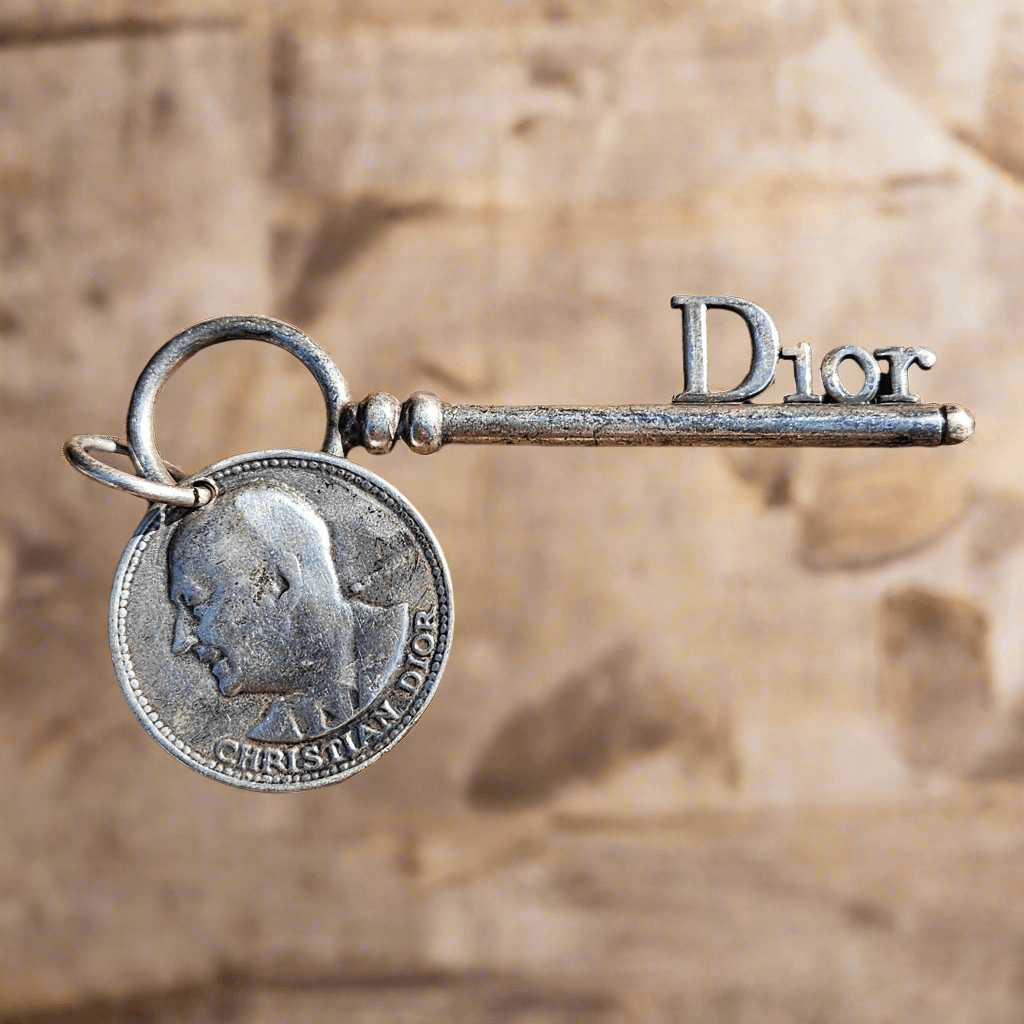 Christian Dior Bag Charm Gaucho 1947 CD Key COIN Keychain