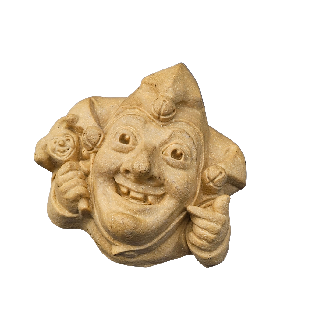 Medieval Style Gargoyle Wall Hanging Ornament Jester Cast Stone Vintage Decor