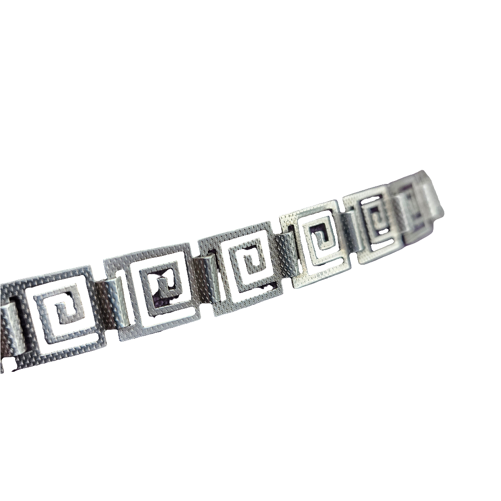 Greek Key Bracelet Sterling Silver Vintage