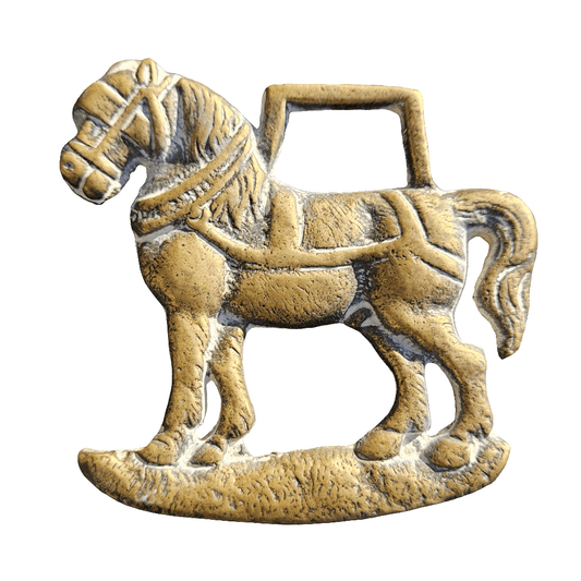 Horse Shaped Antique Old Horse Brass Hanging Vintage Decoration