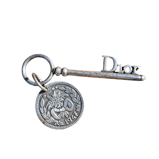 Christian Dior Bag Charm Gaucho 1947 CD Key COIN Keychain