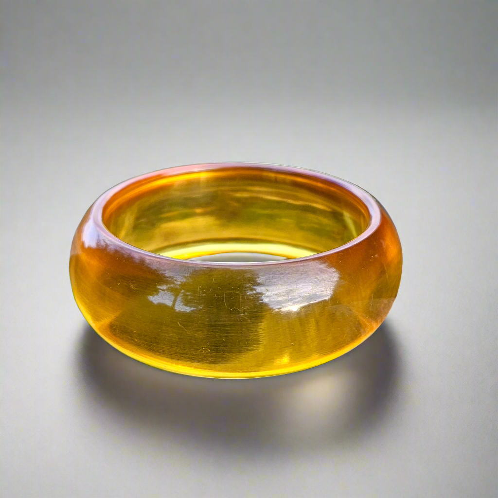 Beautiful Apple Juice Bakelite Bangle Vintage Bracelet Jewellery