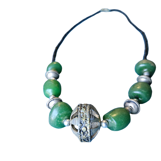 Ethiopian Berber Necklace Emerald Green