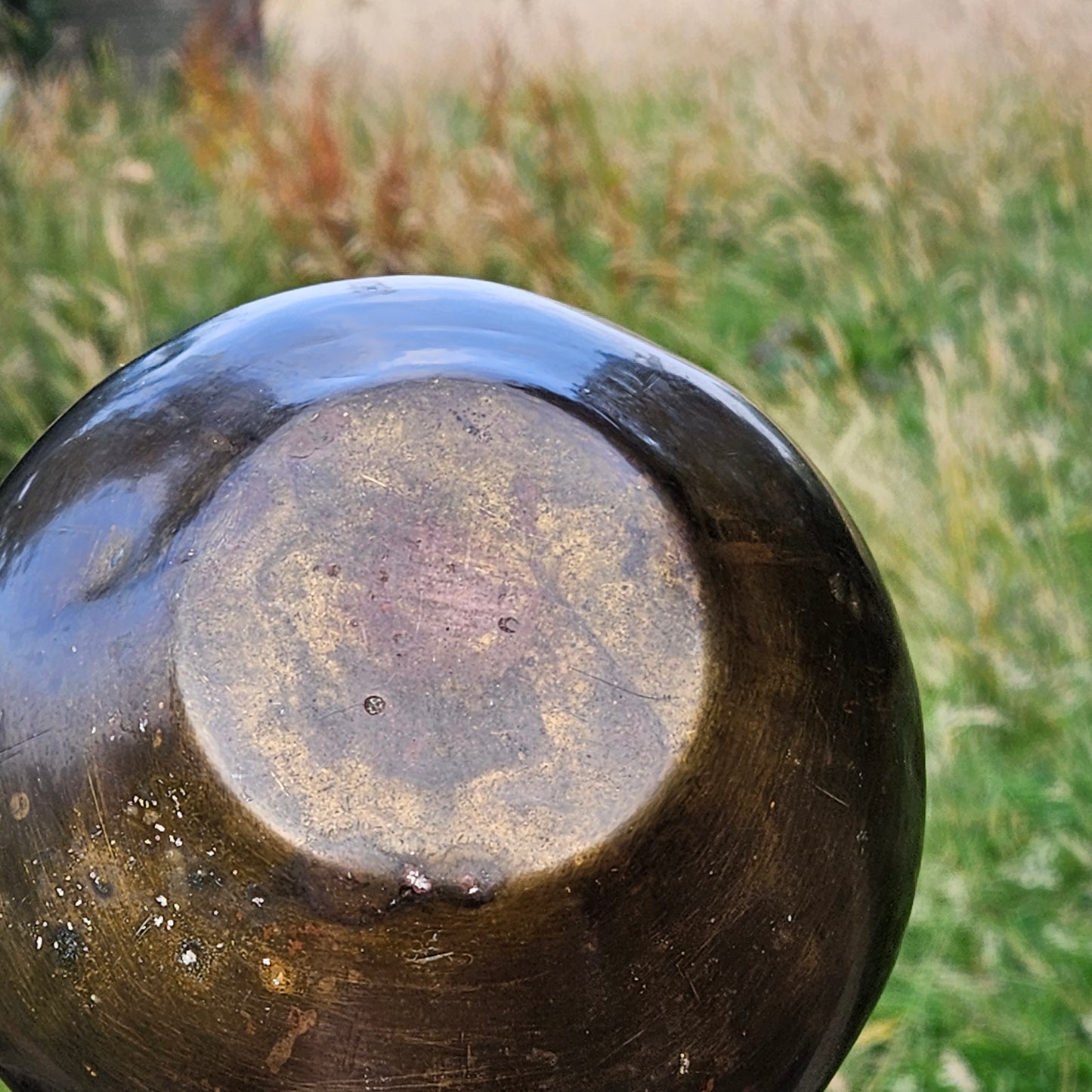 Early 19th Century Antique Bronze Tibetan Holy Water Vase Pot Tibet