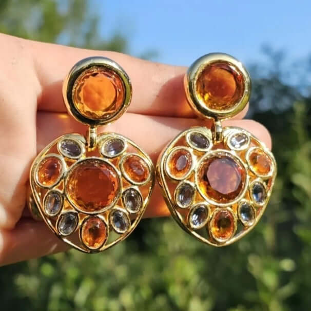 Amazing David Grosse Vintage Clip On Earrings