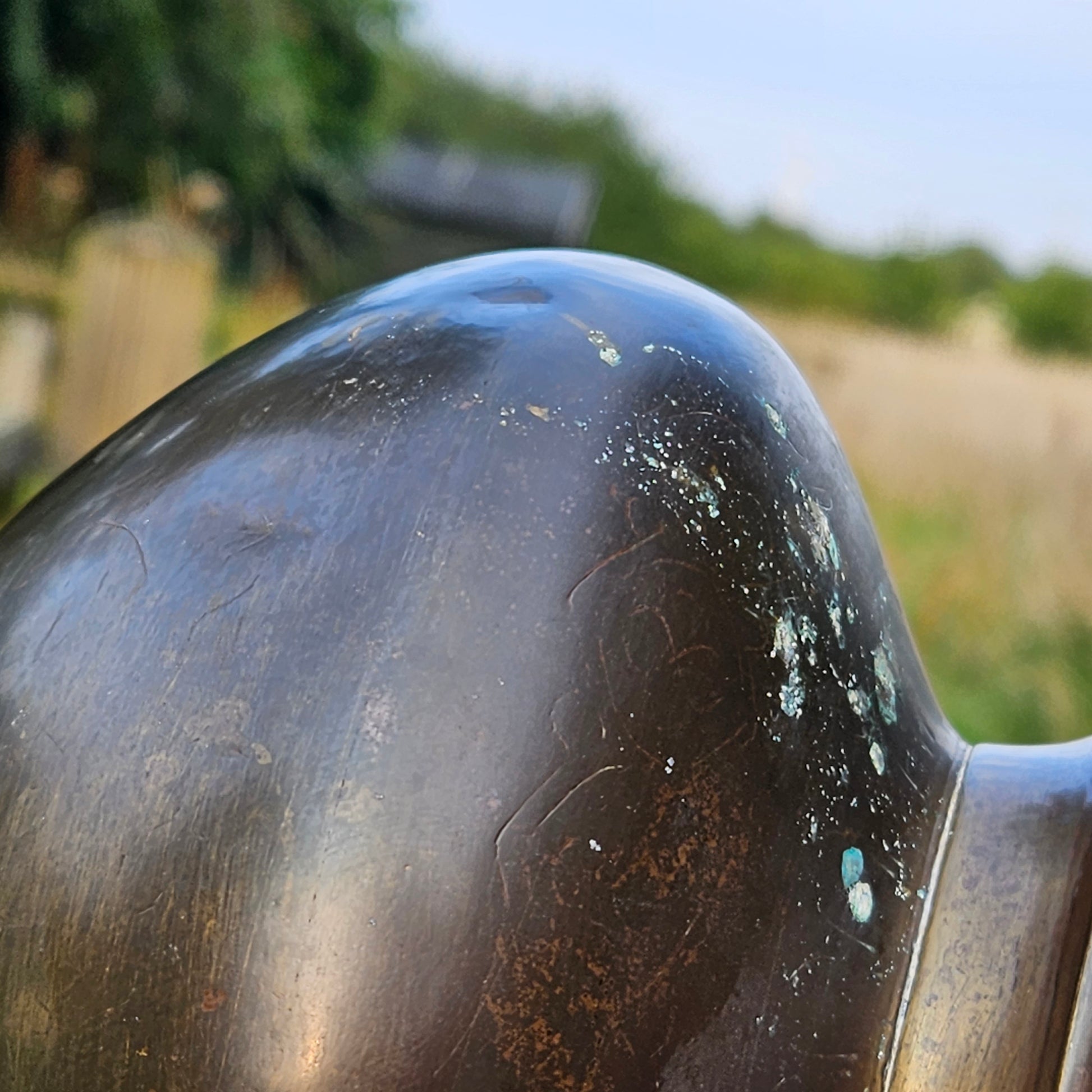 Early 19th Century Antique Bronze Tibetan Holy Water Vase Pot Tibet